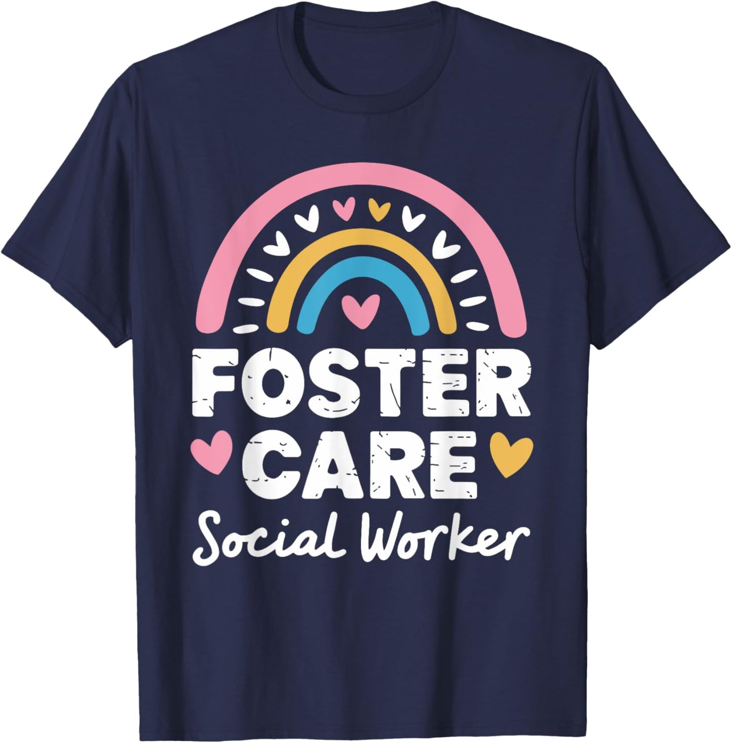 Foster Care Social Worker, Adoption Foster Care Foster Adopt T-Shirt - T-Shirt | Navy