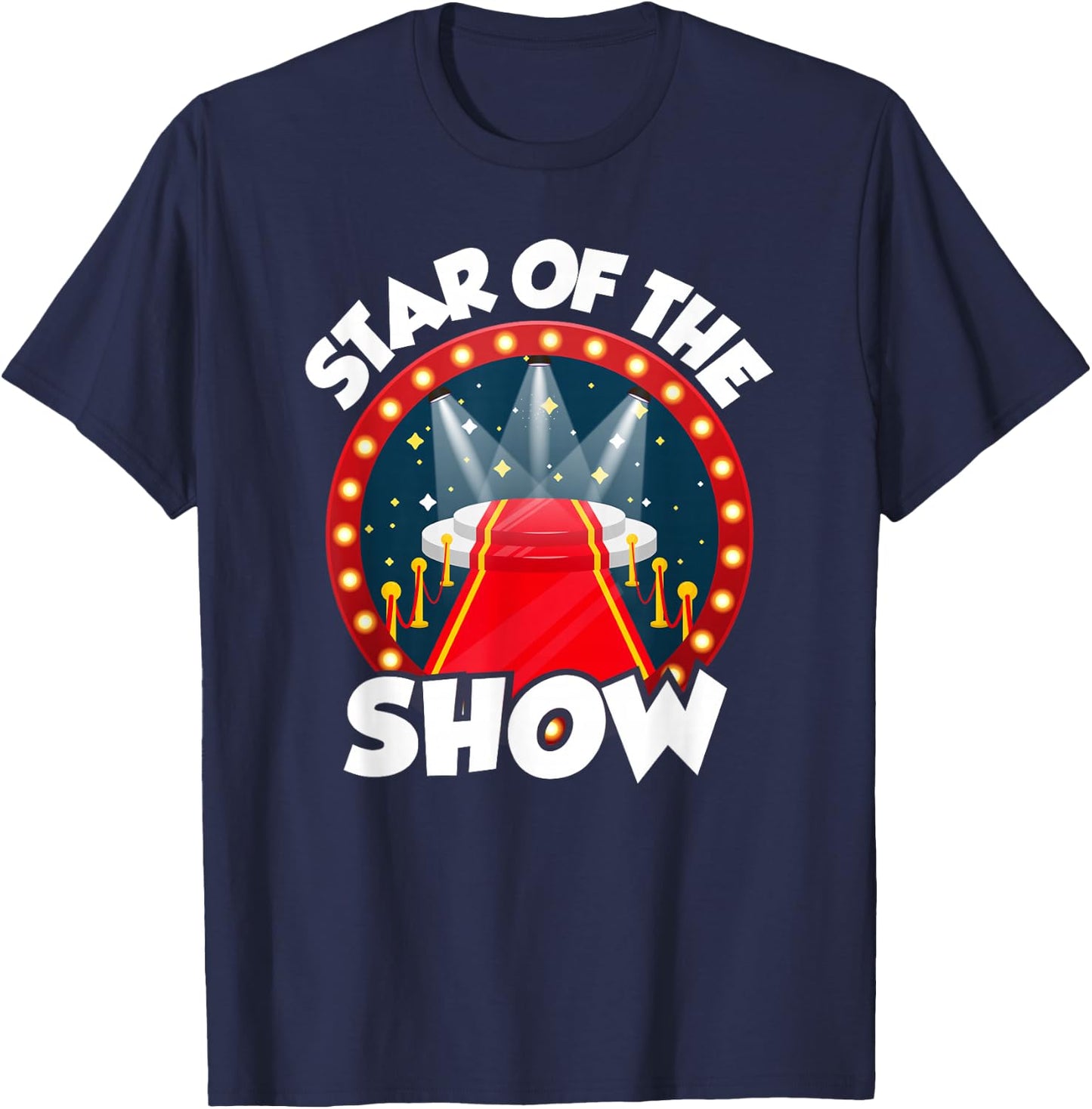 Star of The Show Movie Night - Movie Birthday T-Shirt - T-Shirt | Navy