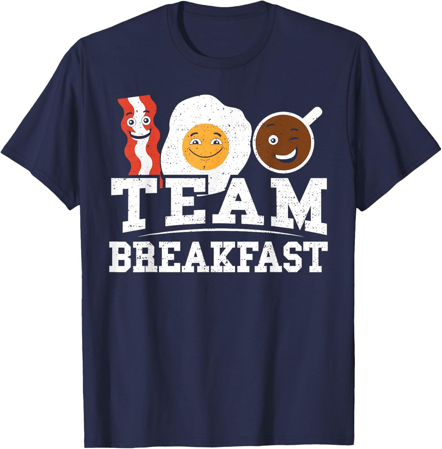 Breakfast: Team Breakfast - Eggs T-Shirt - T-Shirt | Navy