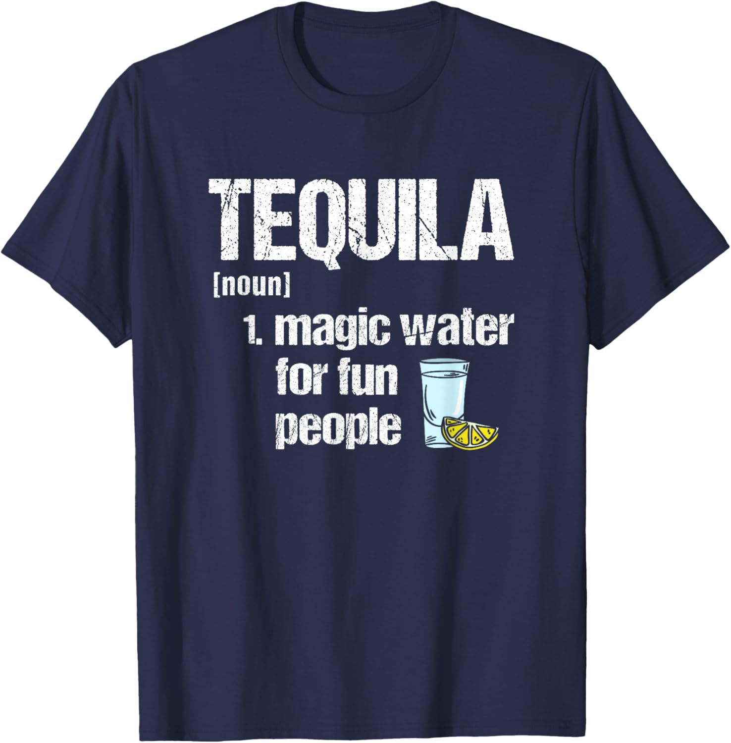Mis Amigos Funny Salt Lime & Tacos Tequila T-Shirt - T-Shirt | Navy