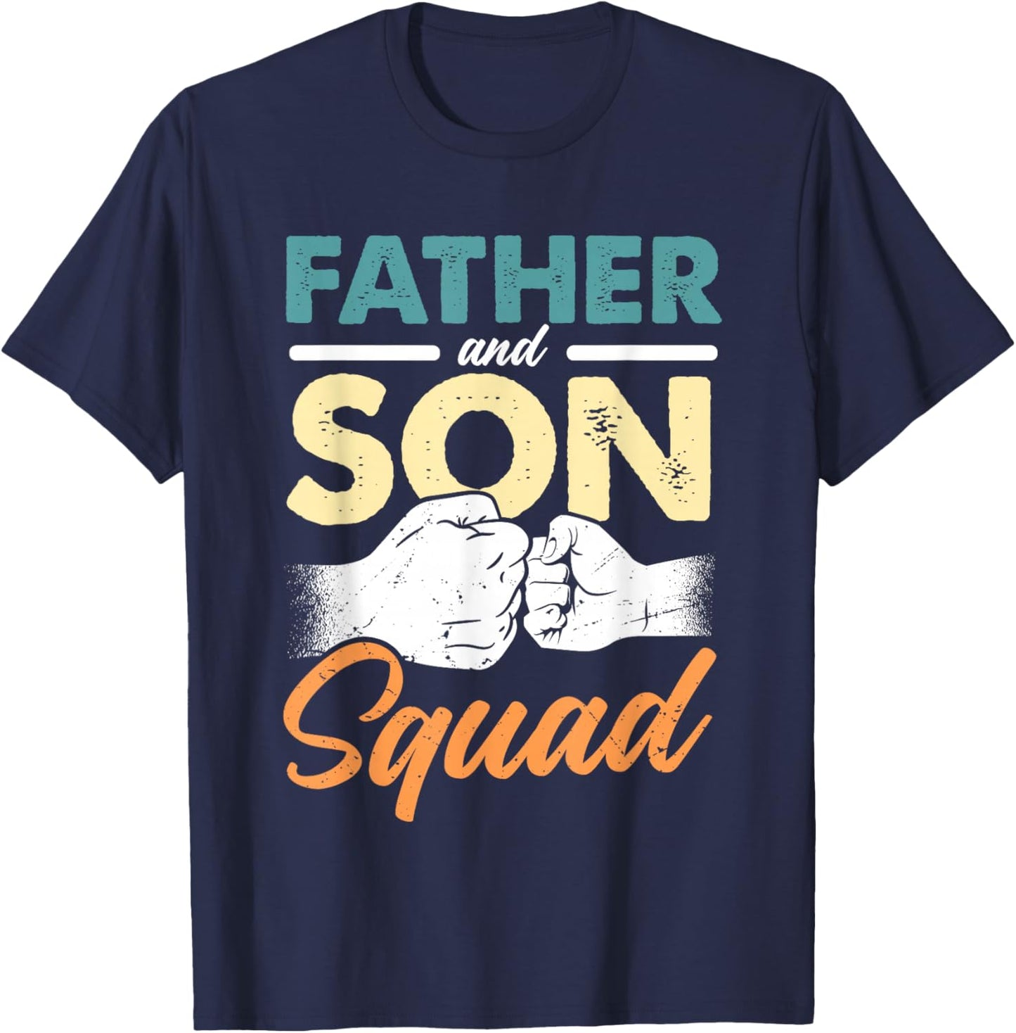 Father Son Squad Dad Sons Father's Day Matching Father Son T-Shirt - T-Shirt | Navy