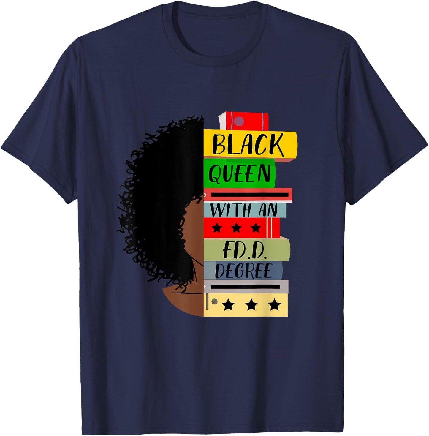 EdD Doctor of Education Book Degree Doctorate Graduation T-Shirt - T-Shirt | Navy