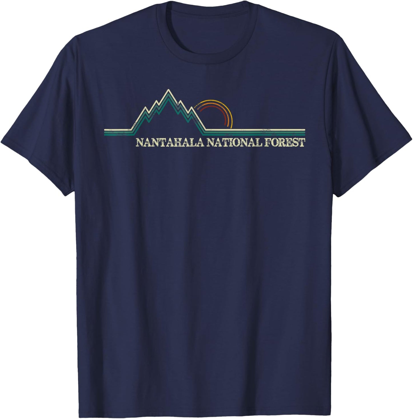 Nantahala National Forest North Carolina Hiking Camping T-Shirt - T-Shirt | Navy