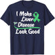 Liver Disease Awareness Ribbon - Cirrhosis Survivor T-Shirt - T-Shirt | Navy