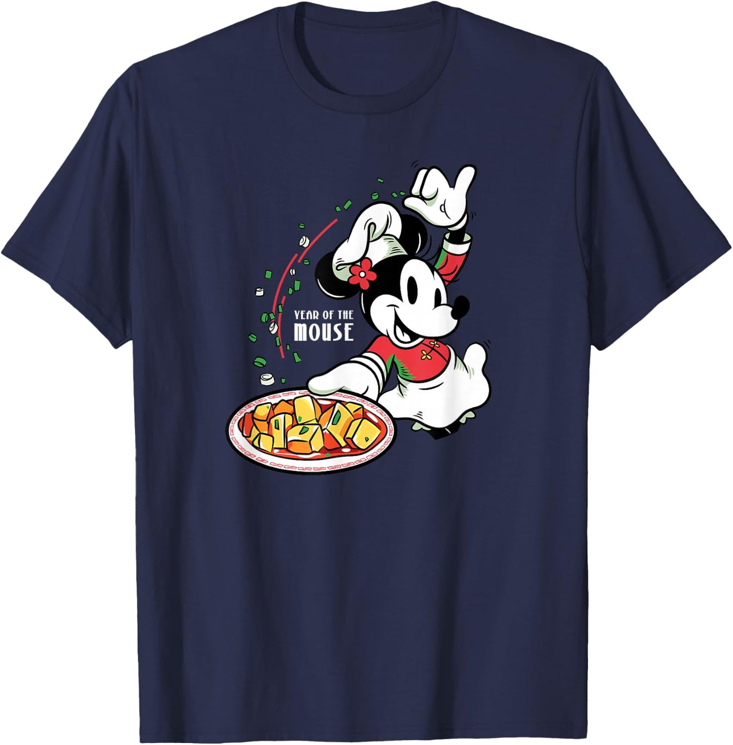 Minnie Mouse - Chinese New Year Mouse Chef T-Shirt - T-Shirt | Navy
