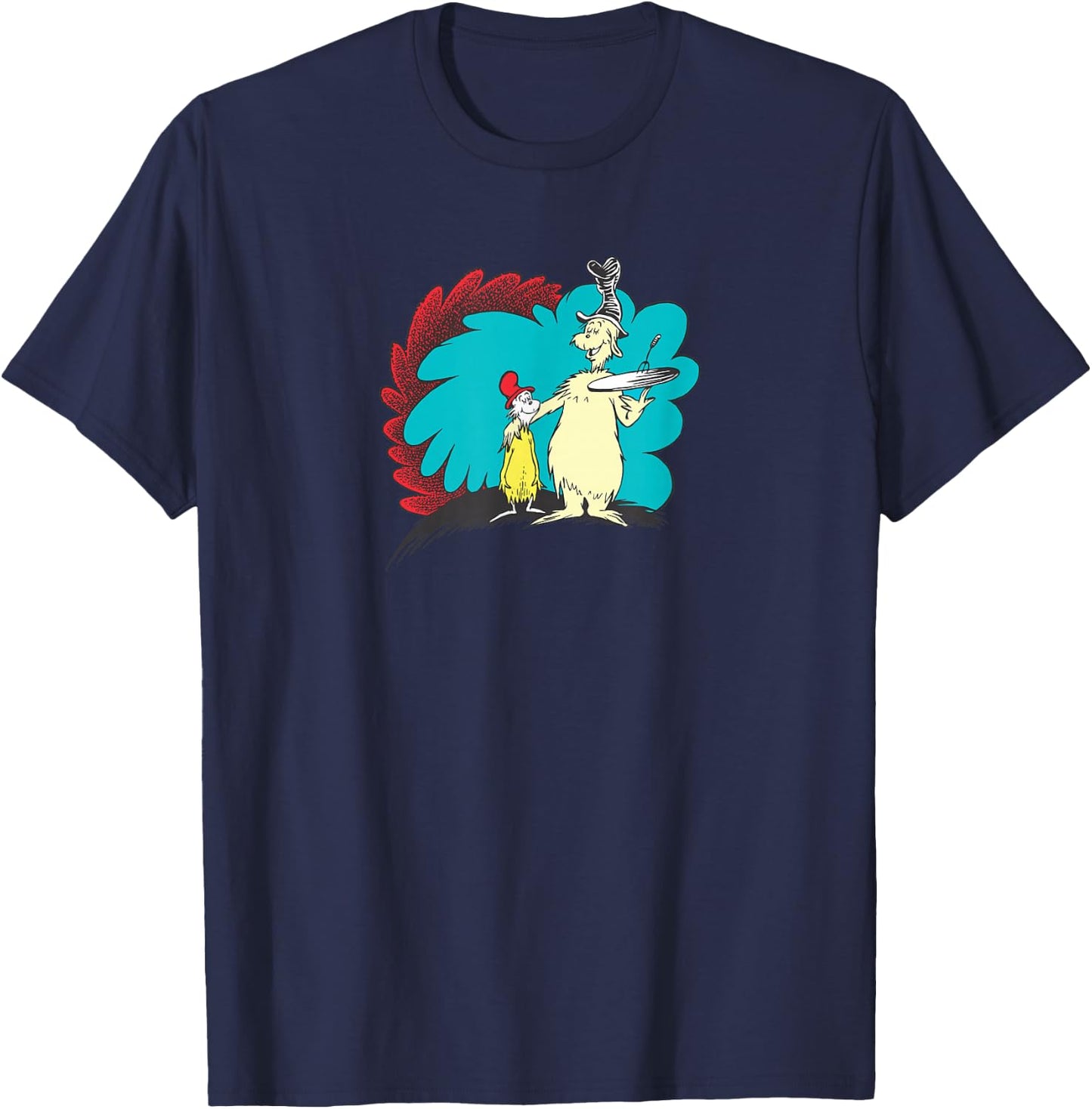 Dr. Seuss Green Eggs and Ham Friends T-Shirt - T-Shirt | Navy