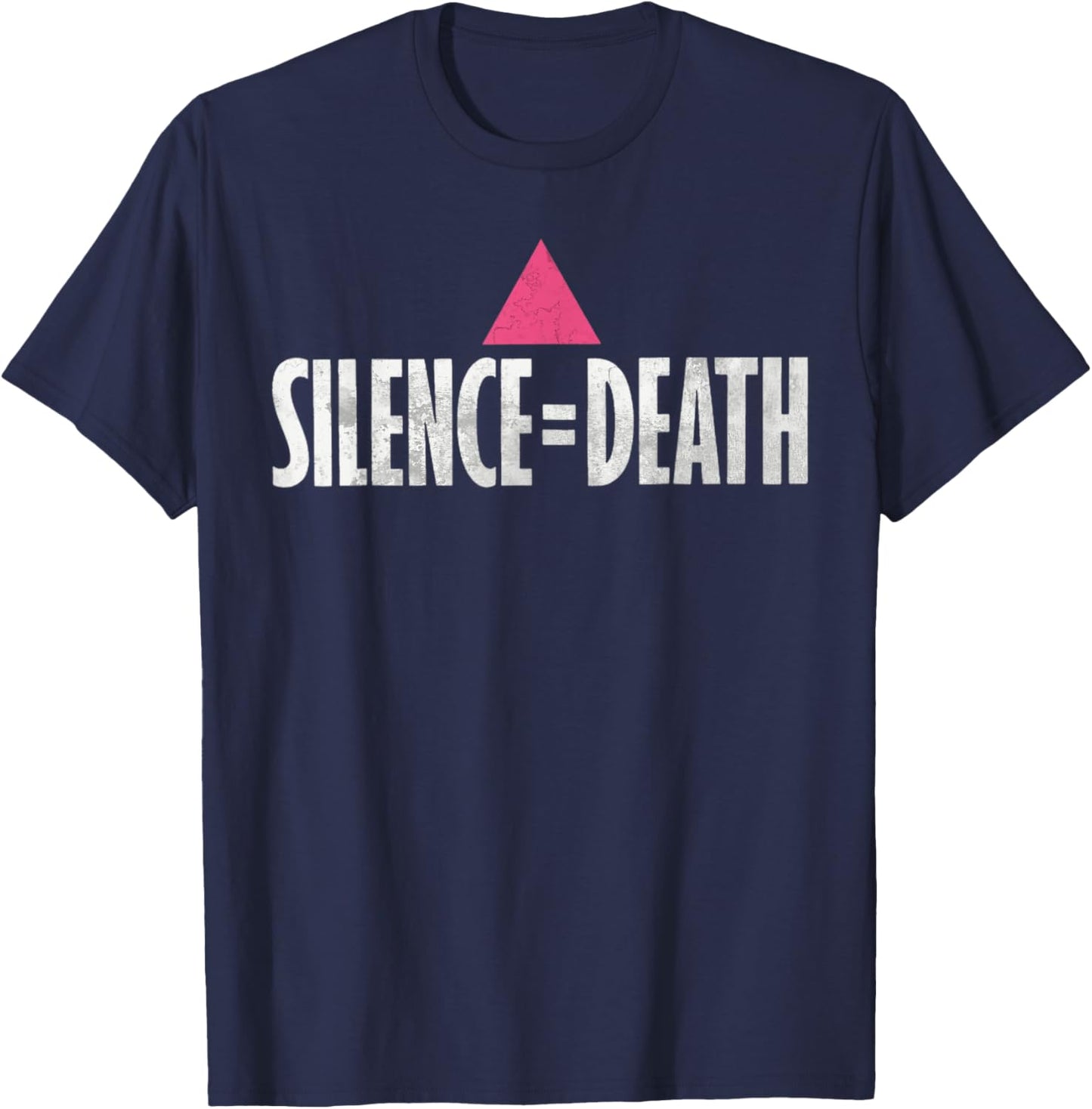 LGBTQ Shirt Men Women Gay Pride Gift Equality Silence Death T-Shirt - T-Shirt | Navy