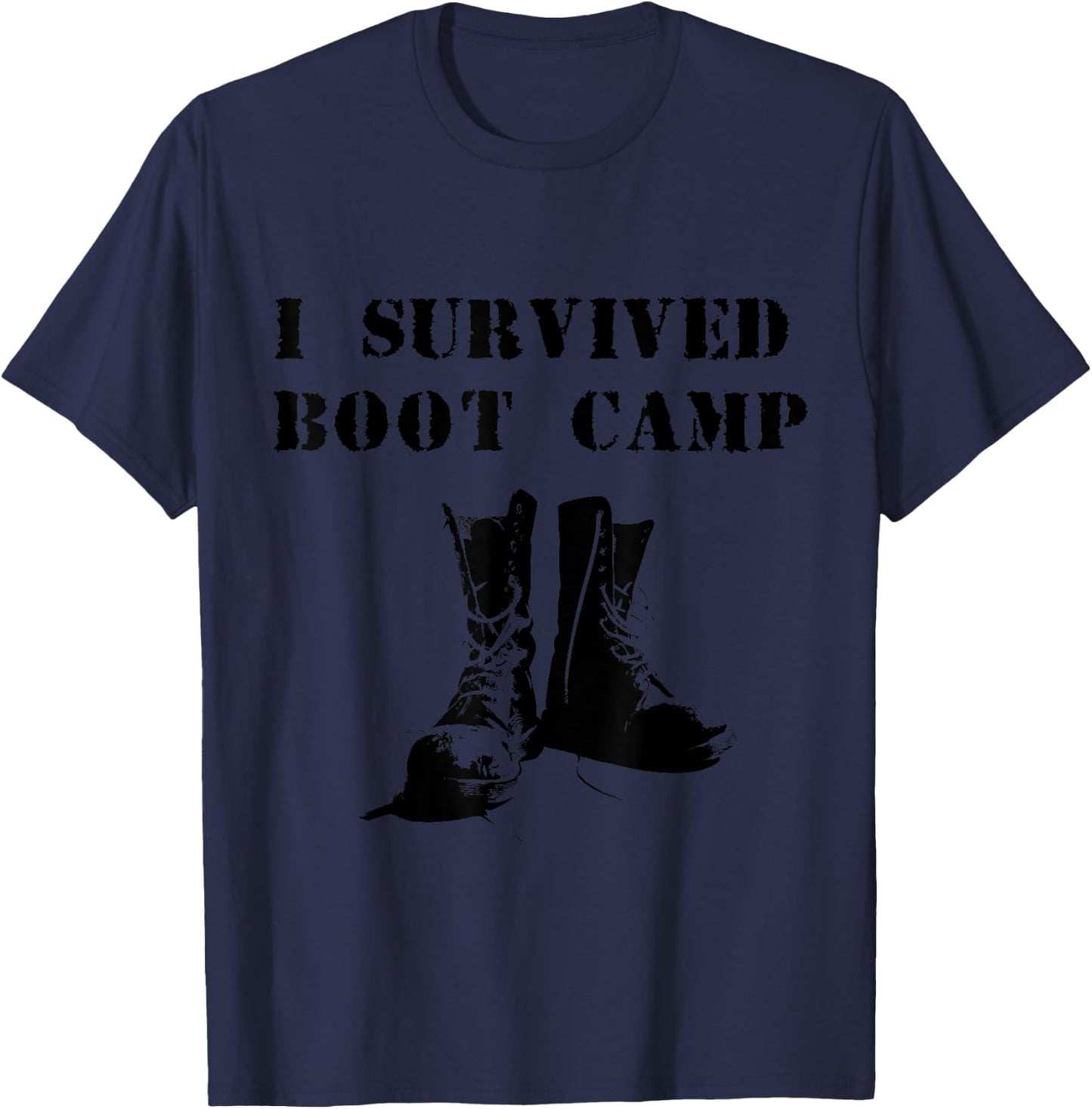 I Survived Boot Camp T-Shirt - T-Shirt | Navy