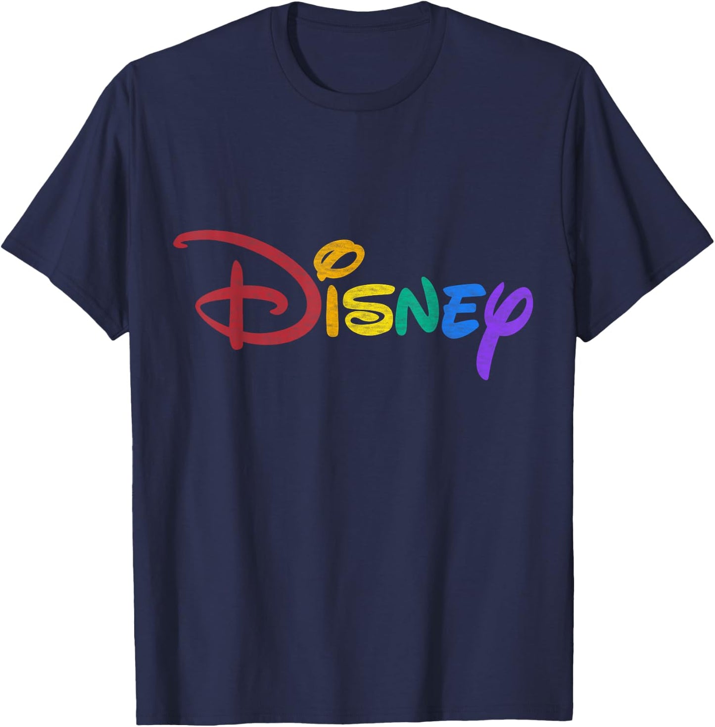 Disney - Rainbow Logo T-Shirt - T-Shirt | Navy