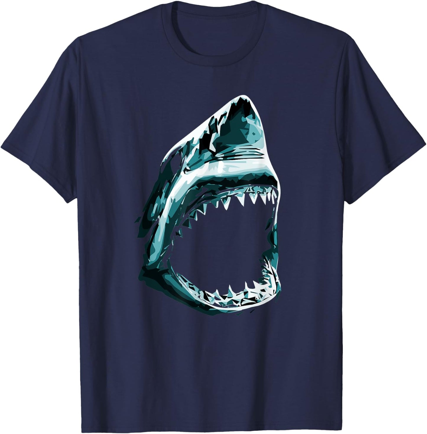 Big Scary Shark for Summer Weeks and Shark Lover Women Kids T-Shirt - T-Shirt | Navy