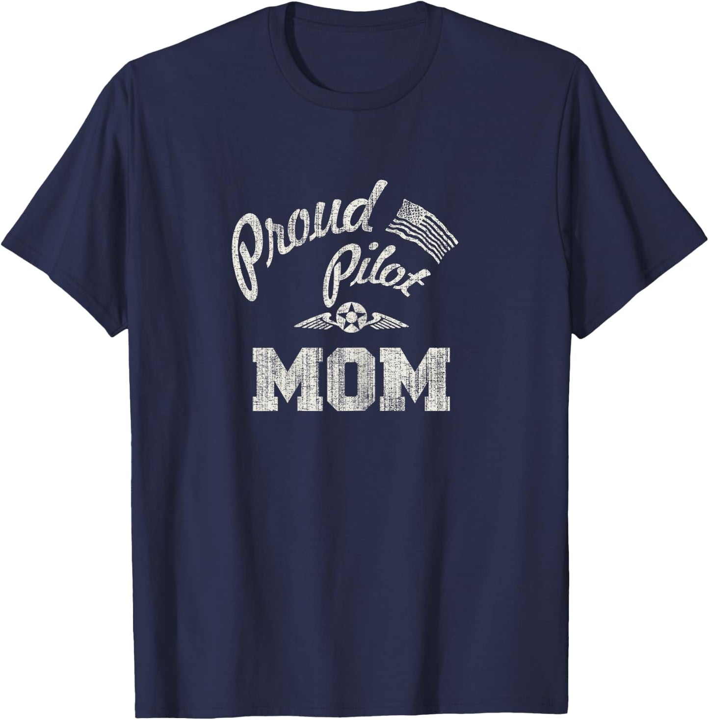 Proud Pilot Mom Mother's Day For Moms T-Shirt - T-Shirt | Navy