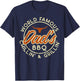 Worlds Famous Dads Bbq Grillin Barbecue Fathers Day Papa T-Shirt - T-Shirt | Navy