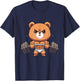 Bear Bodybuilder Bodybuilding Muscle Gym Weightlifting Bear T-Shirt - T-Shirt | Navy