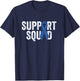 Colon Cancer Support Squad, Blue Colorectal Awareness Ribbon T-Shirt - T-Shirt | Navy