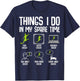 Things I Do in my Spare Time Soccer Boys Kids Youth Men T-Shirt - T-Shirt | Navy