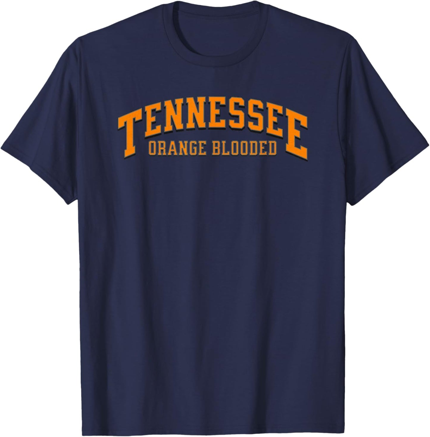 Classic Tennessee Orange Blooded, Tennessee Fan T-Shirt - T-Shirt | Navy