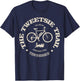 Vintage Tweetsie Trail Biking, Tennessee Bike Trail T-Shirt - T-Shirt | Navy