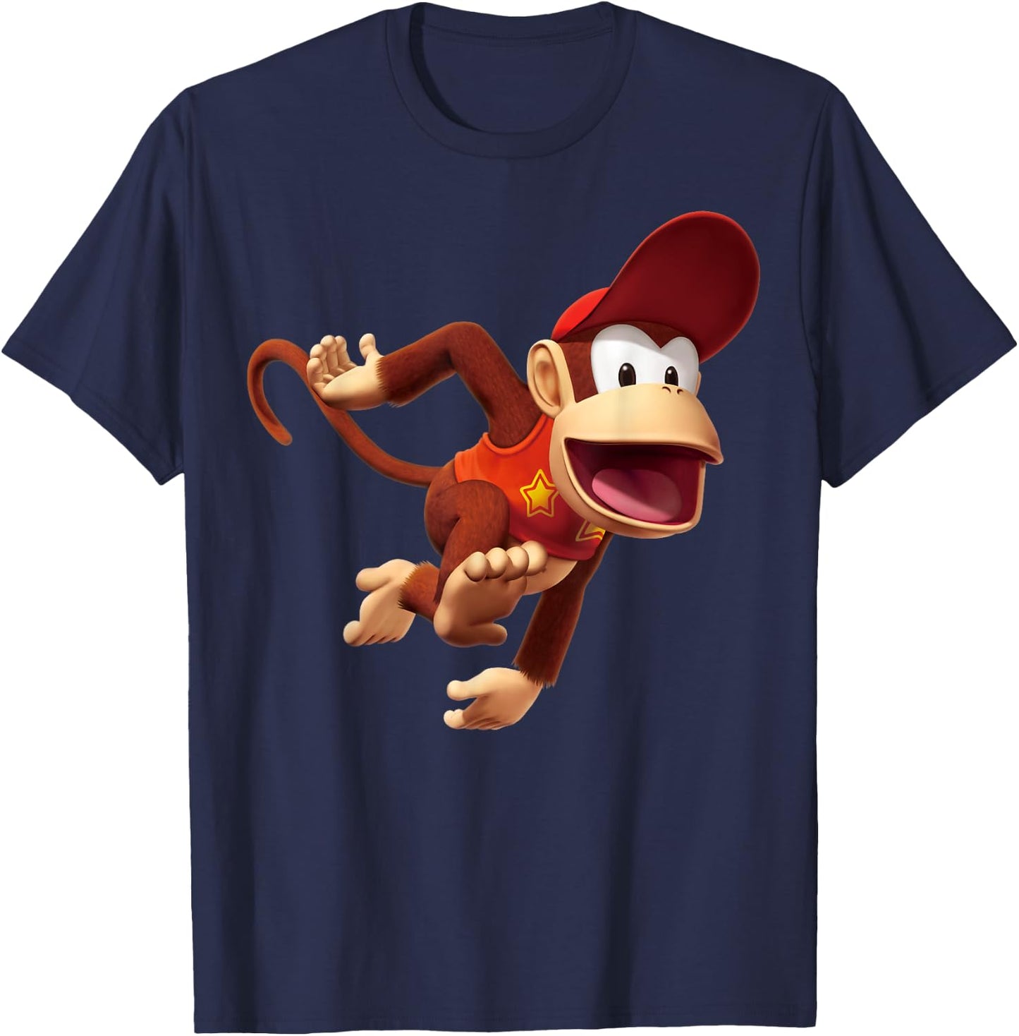Donkey Kong Diddy 3D Poster T-Shirt - T-Shirt | Navy