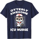 Icu Nurse Otterly Awesome Sea Otter T-Shirt - T-Shirt | Navy