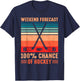 Weekend Forecast 100% Chance of Hockey T-Shirt - T-Shirt | Navy