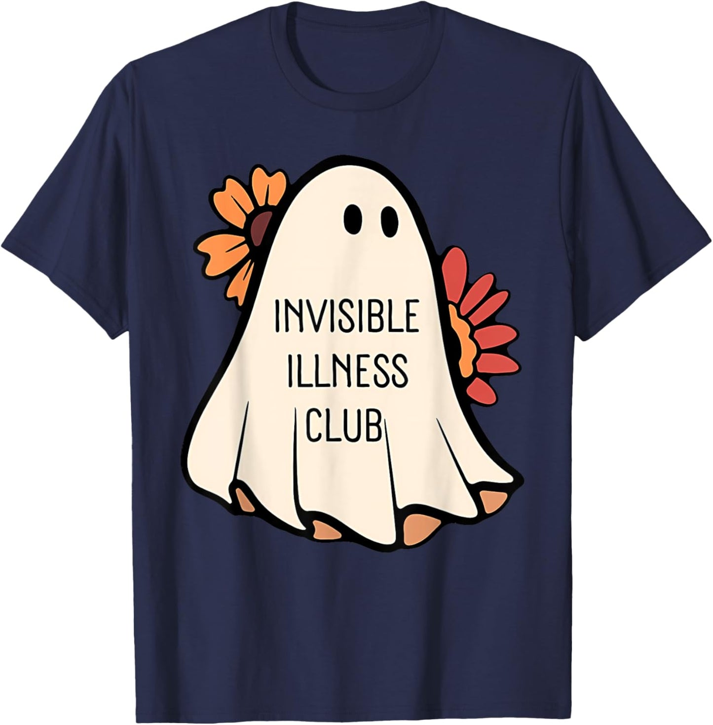 INVISIBLE ILLNESS CLUB Funny design T-Shirt - T-Shirt | Navy