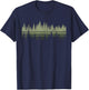 Outdoors Nature Forest Retro T-Shirt - T-Shirt | Navy