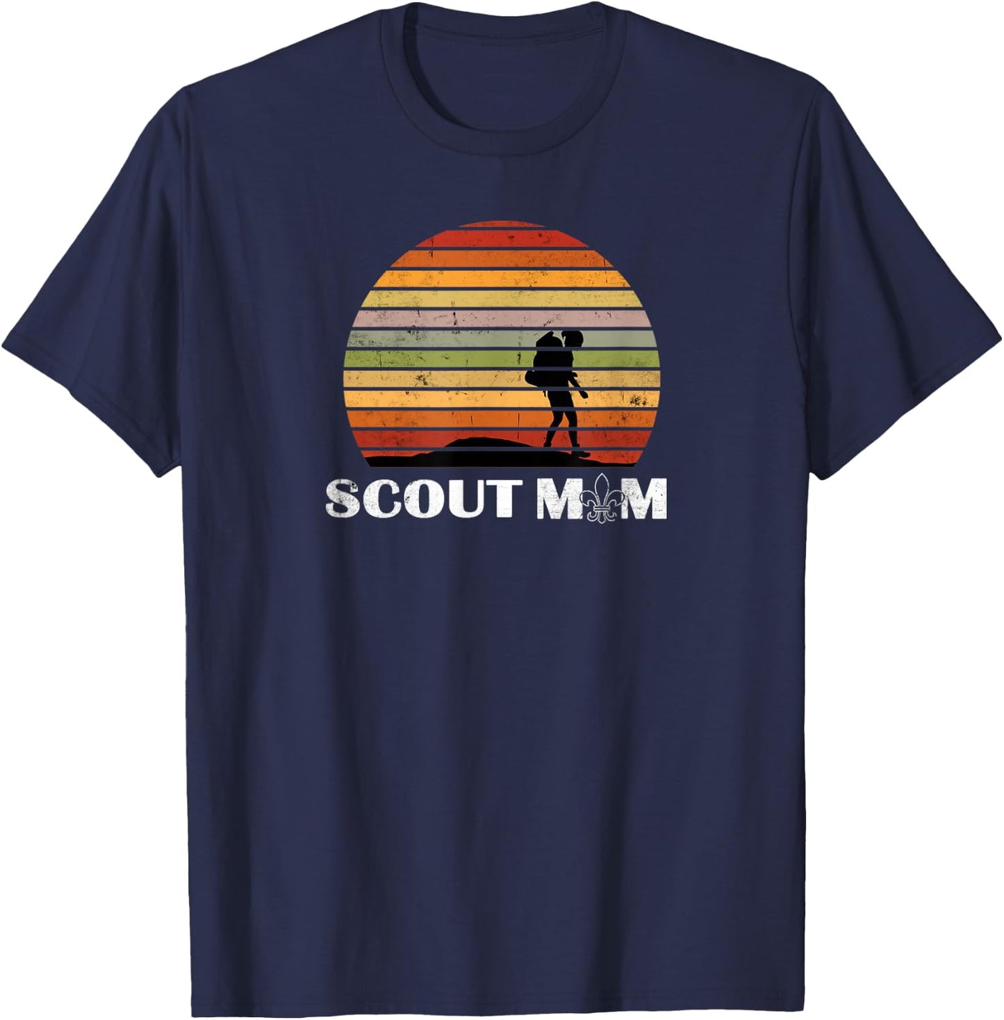 Vintage Scout Leader Scout Mom T-Shirt - T-Shirt | Navy