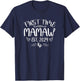 First time Mamaw Est 2024 Soon to Be Mom Mother's day T-Shirt - T-Shirt | Navy