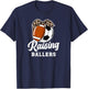 Raising Ballers Soccer Football Mom Soccer Football Mama T-Shirt - T-Shirt | Navy
