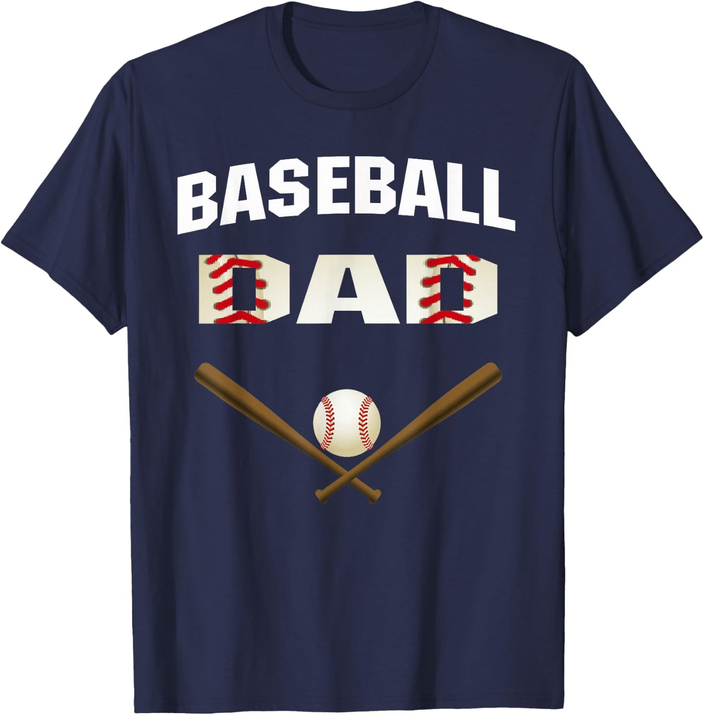 Baseball Dad shirt - Best Gift for fathers T-Shirt - T-Shirt | Navy