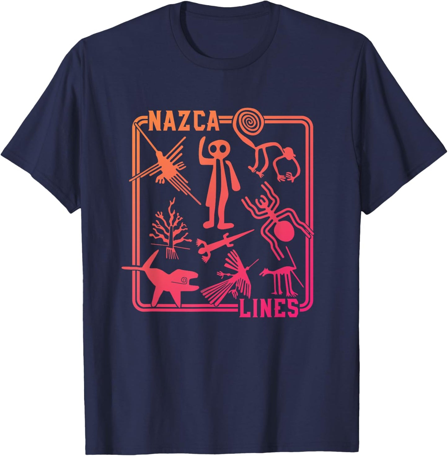 Nazca Lines T-Shirt - T-Shirt | Navy