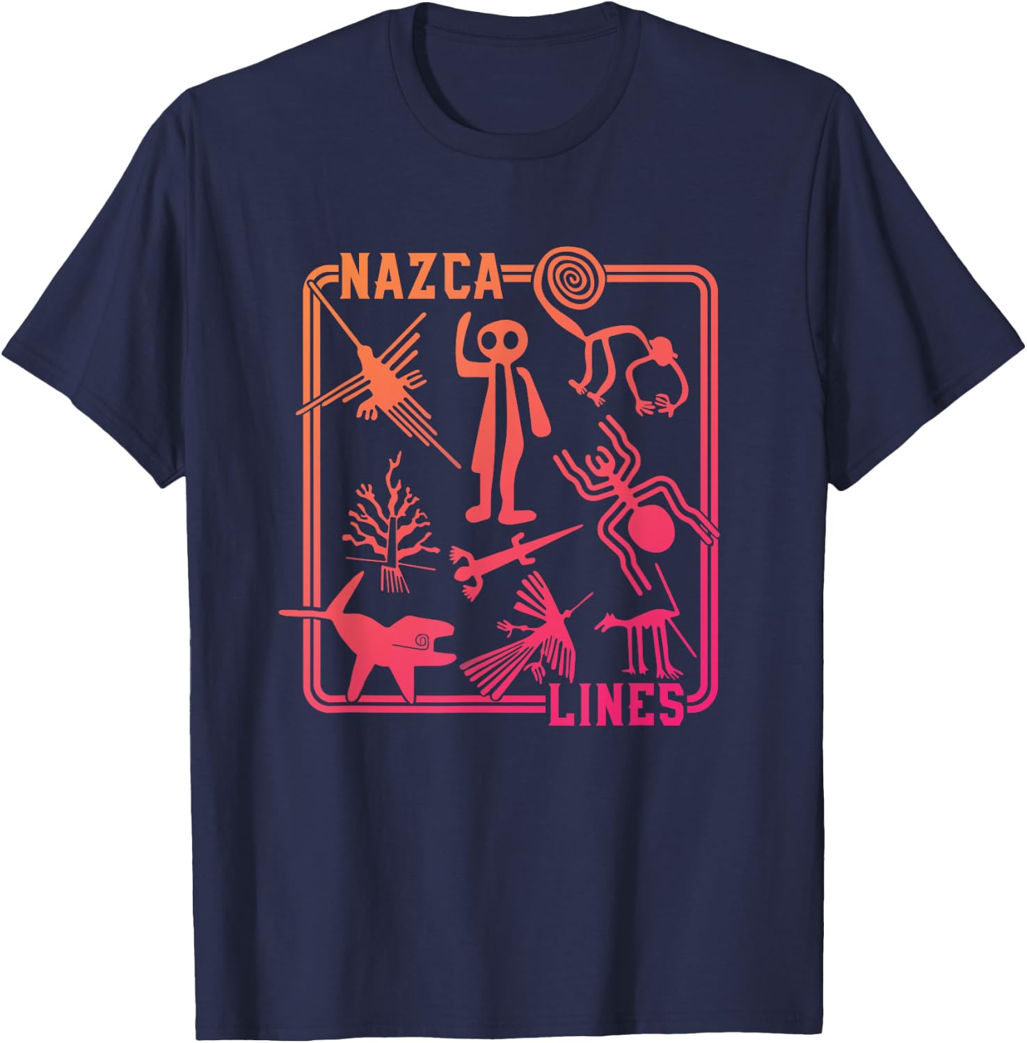 Nazca Lines T-Shirt - T-Shirt | Navy