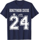 2024 Just Married Honeymoon Cruise Newlyweds Wife Husband T-Shirt - T-Shirt | Navy