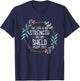 The Lord Is My Strength and My Shield T-Shirt - T-Shirt | Navy