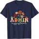 Retro Admin Assistant Wildflowers Administrative Assistant T-Shirt - T-Shirt | Navy
