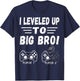 Promoted To Big Bro 2026 Leveled Up To Big Brother Est 2026 T-Shirt - T-Shirt | Navy