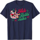 Mele Kalikimaka Tropical Vacation Hawaii Hawaiian Christmas T-Shirt - T-Shirt | Navy