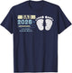 Dad 2026 Loading, Baby Announcement, Expecting Father T-Shirt - T-Shirt | Navy
