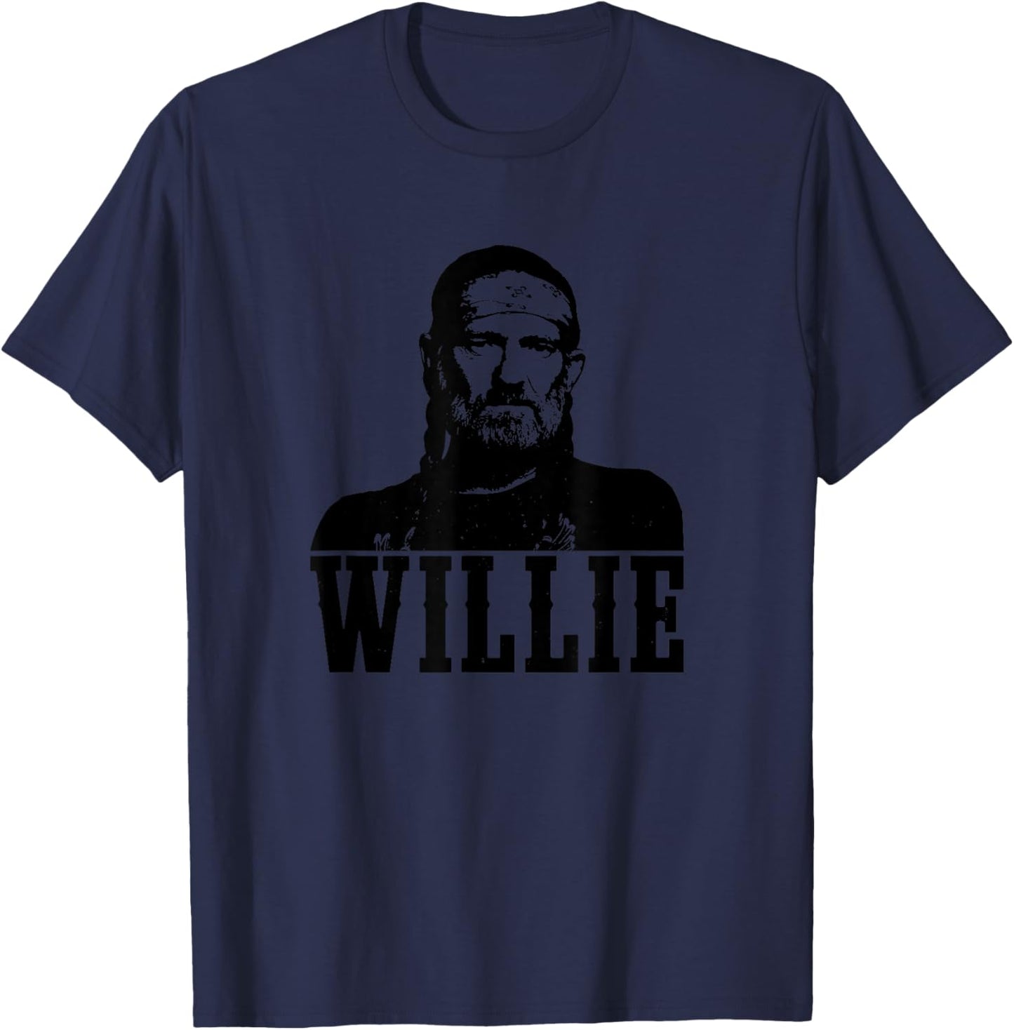 Official Willie Nelson Photo T-Shirt - T-Shirt | Navy