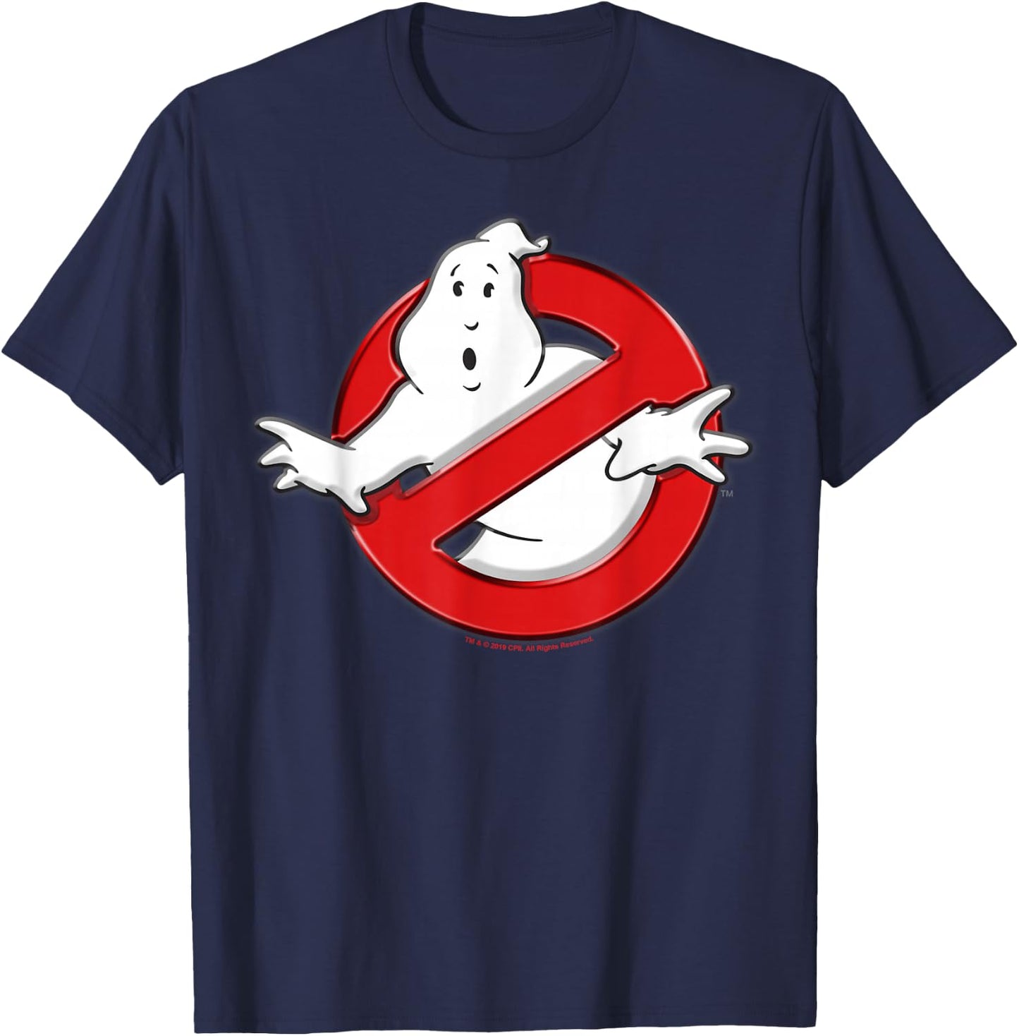 Ghostbusters Classic Movie Logo Poster T-Shirt - T-Shirt | Navy