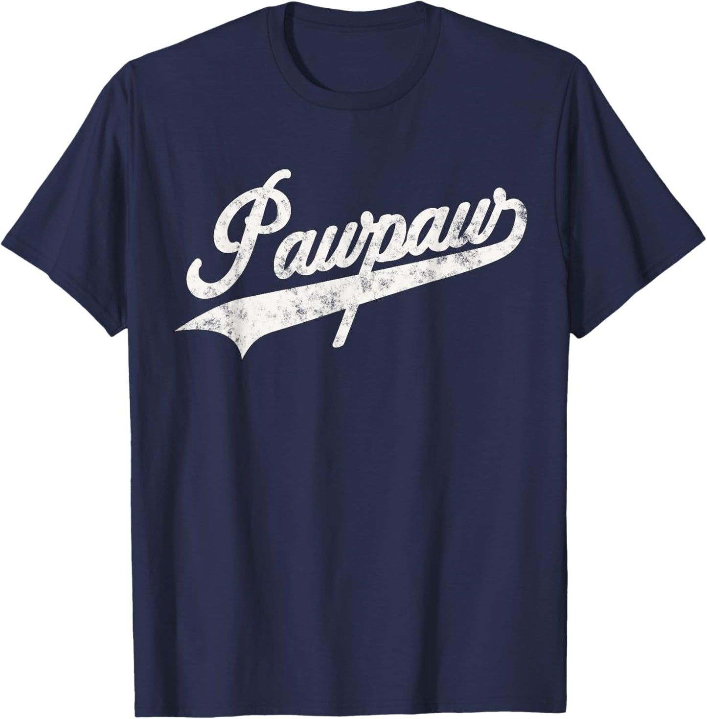 Pawpaw Vintage Retro Style Father’s day Gift Dad Grandpa T-Shirt - T-Shirt | Navy