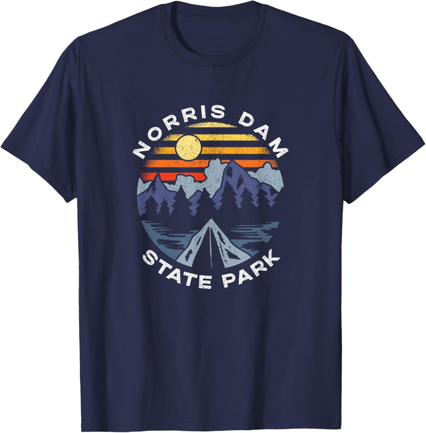 Norris Dam State Park Tennessee Mountains Vacation Souvenir T-Shirt - T-Shirt | Navy