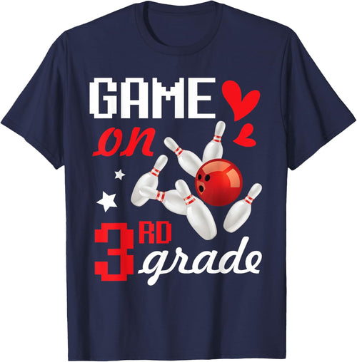 Bowling Bowler Student Back To School Day Game On 3rd Grade