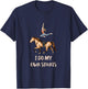 I Do My Own Stunts Horseback Acrobatics Horse Vaulting T-Shirt - T-Shirt | Navy
