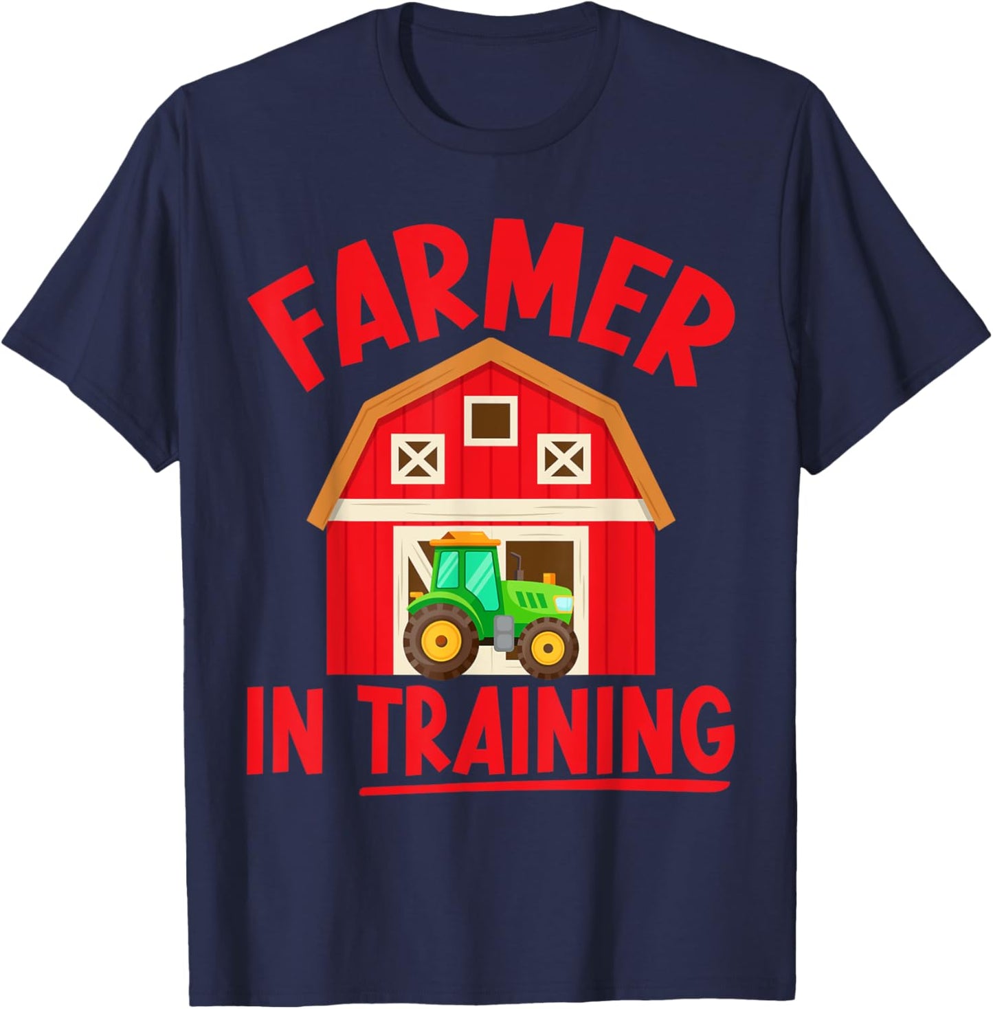 Farm Lifestyle Farming Toddler Farmer In Training T-Shirt - T-Shirt | Navy