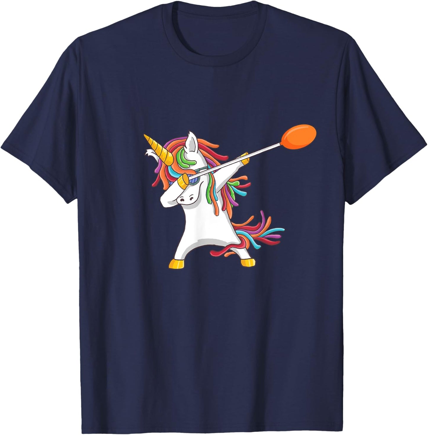 Funny Glassblowing Dabbing Cute Unicorn Gift T-Shirt - T-Shirt | Navy