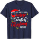 I Just Want To Drink Wine And Watch Christmas Movies T-Shirt - T-Shirt | Navy
