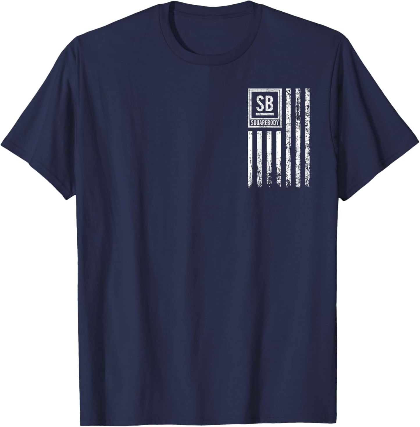 Squarebody Truck C10 Classic USA Flag Squarebody Nation T-Shirt - T-Shirt | Navy