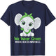 Elehant Mental Health Awareness Green Ribbon T-Shirt - T-Shirt | Navy