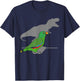 Funny T-rex Male Eclectus, Green dinosaur Parrot, Birb memes T-Shirt - T-Shirt | Navy